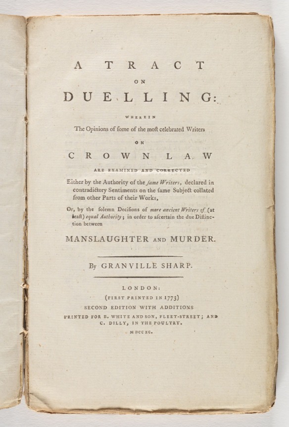 Title Page - A tract on duelling